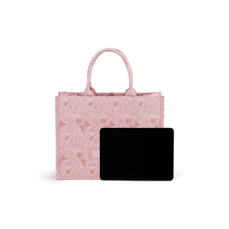 Disney Minnie Series Canvas Tote Handbag Women's Pink-5