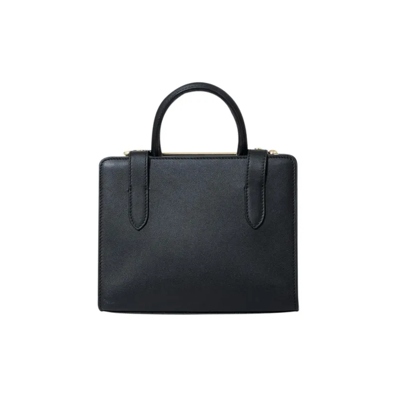 Strathberry Calfskin Tote Bag, Shopping Bag, Handbag Mini Women's Black-4