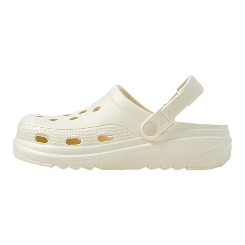 UTUNE Clogs Summer Platform Height Increasing Closed Toe Slip Resistant Home Slippers-0