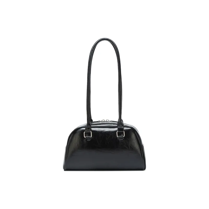 SEPTWOLVES PU Shoulder Bag Large Size Women's Black/White/Brown/Blue/Burgundy-2