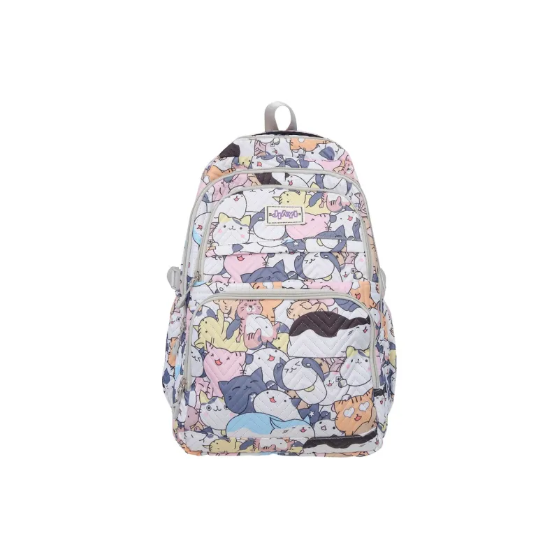 OURFUN Nylon Backpack Regular Unisex Multicolor-6