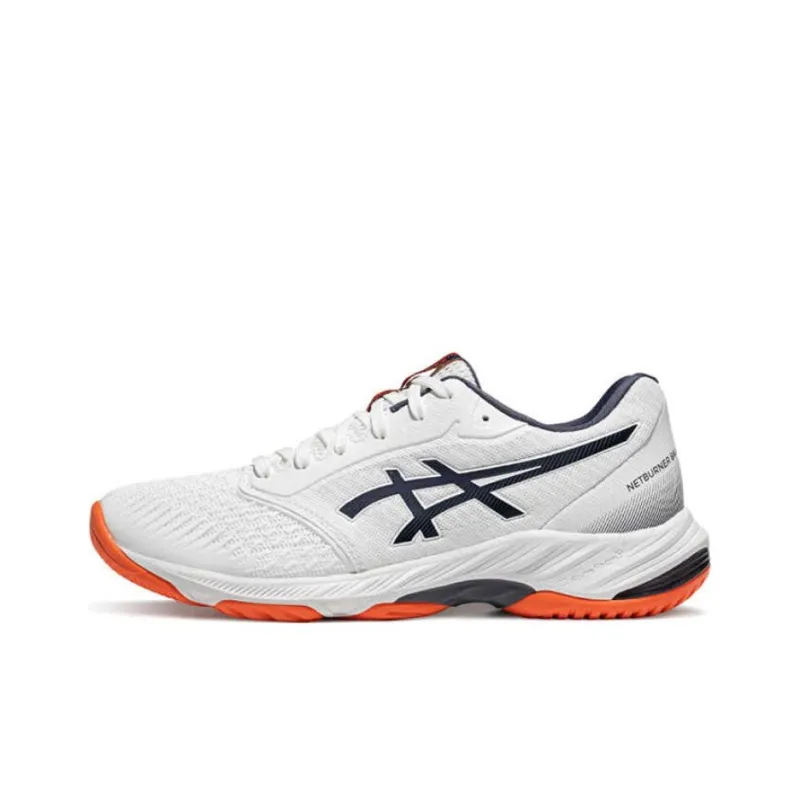 Asics Netburner Ballistic FF 3 Wear resistant And Lightweight Low Top Training Shoes Unisex White-0