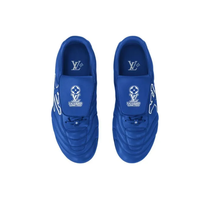 LOUIS VUITTON Soccer 2025 Spring Summer Men's Collection, Soccer Shoes Low Top Casual Shoes Men's Blue-3