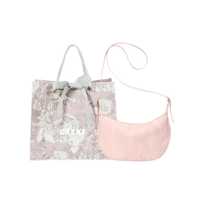 OKEKE Pu Shoulder Bag Crossbody Bag Regular Unisex White/Black/Pink/Gray-7