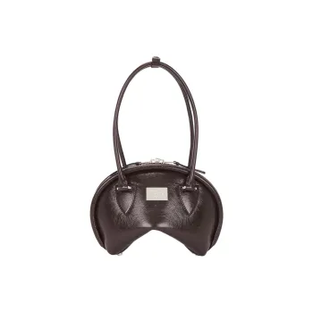Acne Studios Bowlina Leather Shoulder Bag Mini Women's Brown