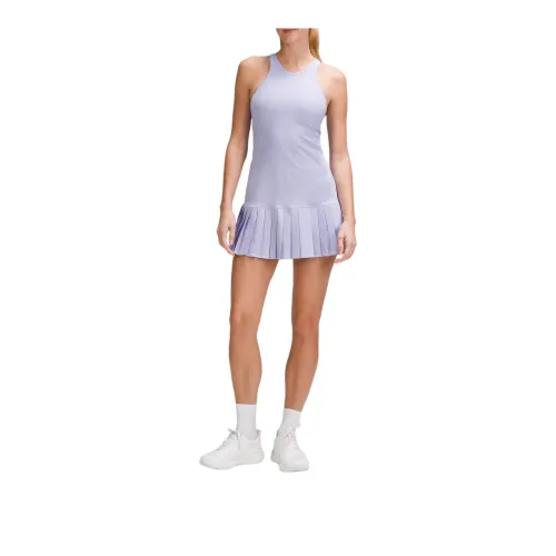 Lululemon Pleated Open Knit Sleeveless Dress Women's