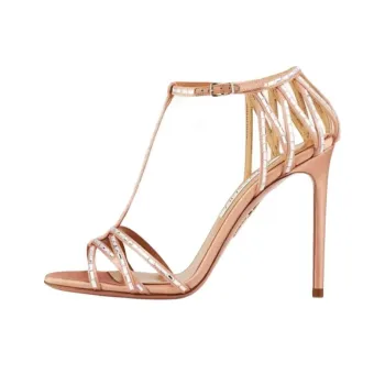 AQUAZZURA Forever More One Strap Sandals 10.5cm Women's Pink