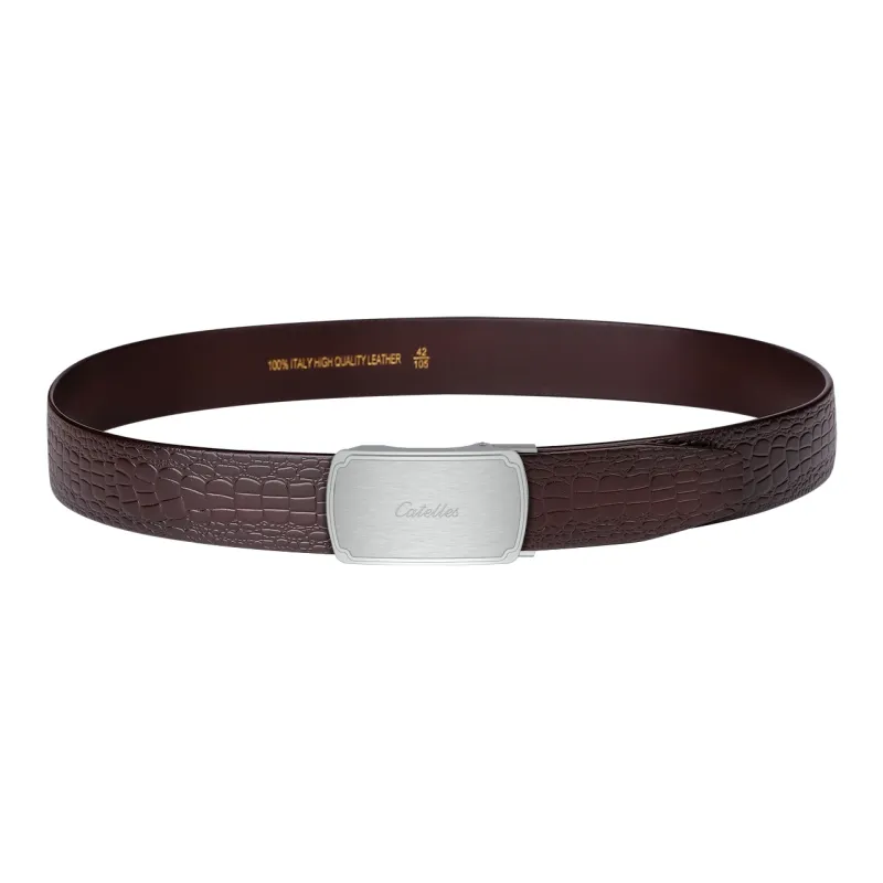 CATELLES Cow Leather Leather Belts Men's 3.8cm-9
