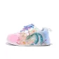 White Blue Pink-Flower Garden Green Snake-ZLA2218D-FL1