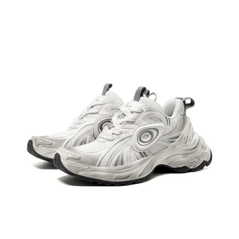 OLD ORDER Breathable Anti Slip And Wear Resistant Low Top Casual Shoes Unisex Dune White-1