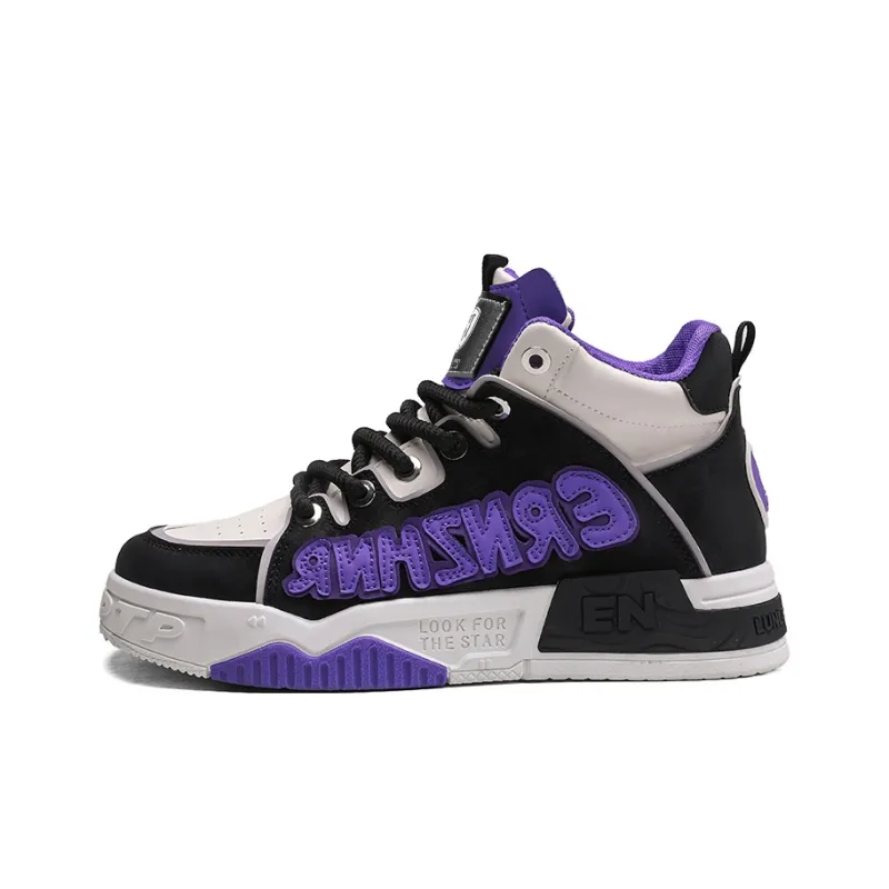 HACKBUTEER High Top Skateboard Shoes Men's Box-15