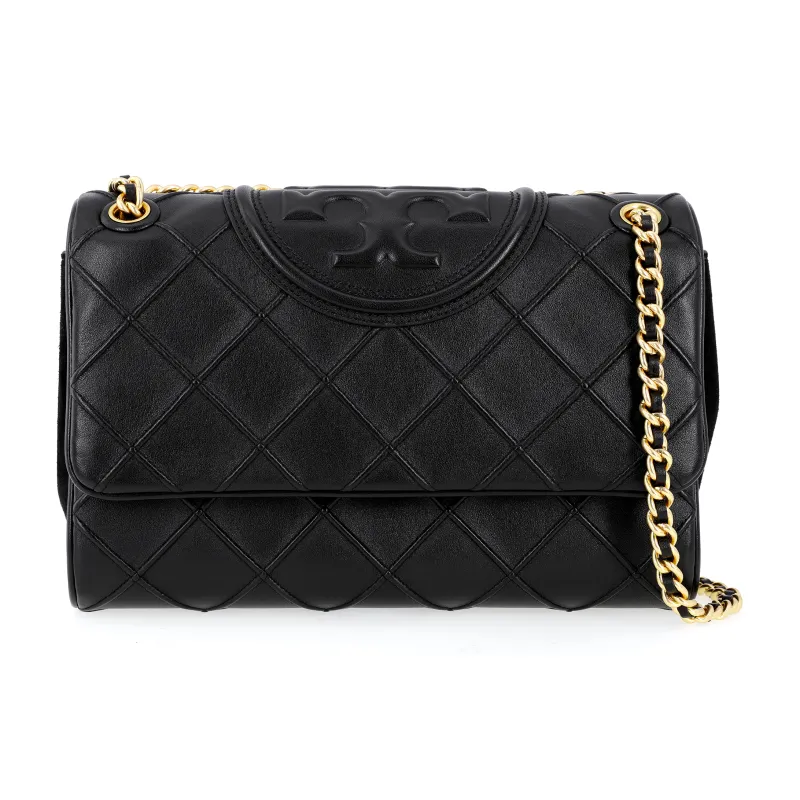TORY BURCH Fleming Soft Convertible Shoulder Bag Black-0