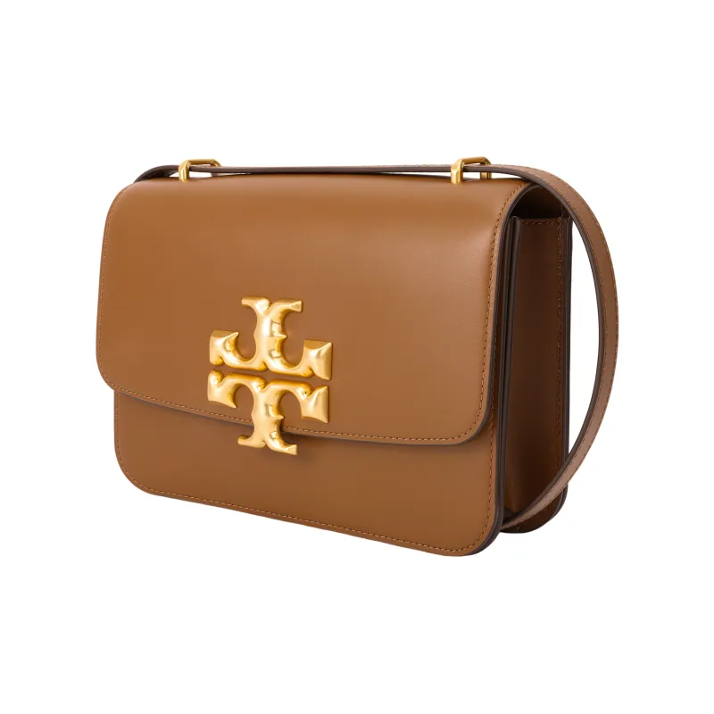TORY BURCH Eleanor Cow Leather Shoulder Bag Crossbody Bag Medium Size Women's Camel Brown-1