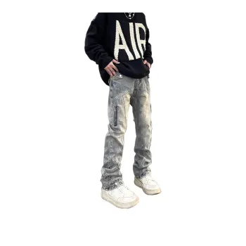 PAINT STAIN Jeans Unisex Blue