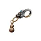 925 Sterling Silver Chinese Auspicious Animal Spring Keychain+Gourd