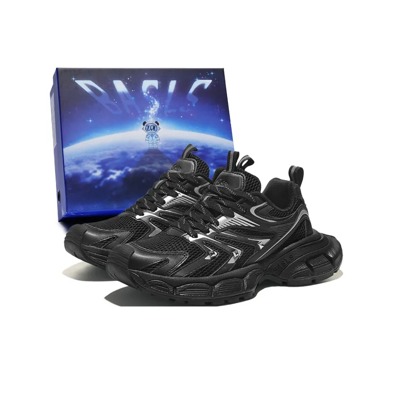 BASLS Bashe Series Lightweight And Breathable Low Top Chunky Sneakers Unisex-14