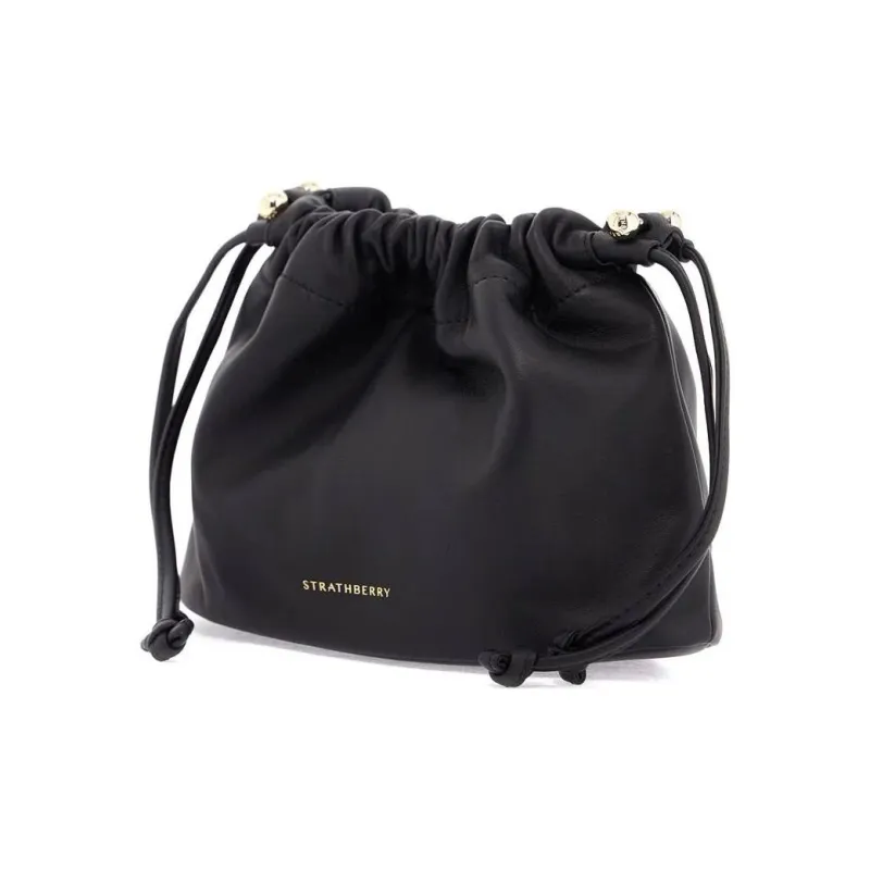 Strathberry Lambskin Bucket Bags Shoulder Bags Women's Black-1
