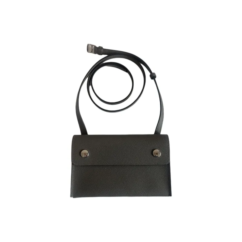HERMES Epsom Leather Wallet, Shoulder Bag, Crossbody Bag Men's Grismeyer Rain Cloud Gray-0