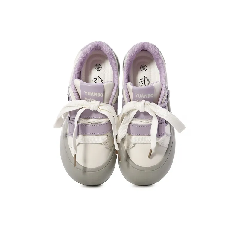 PIPI PURPLE Low Top Skateboard Shoes Women's-7