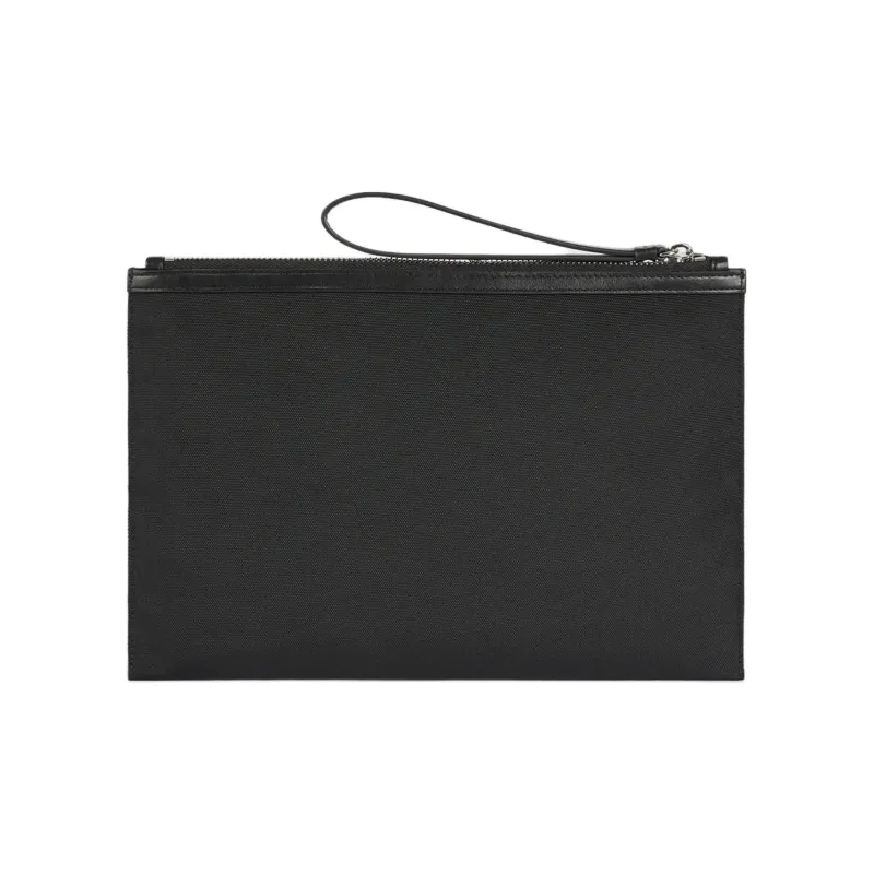 KENZO Polyester Clutch Large Size Men's Black-1