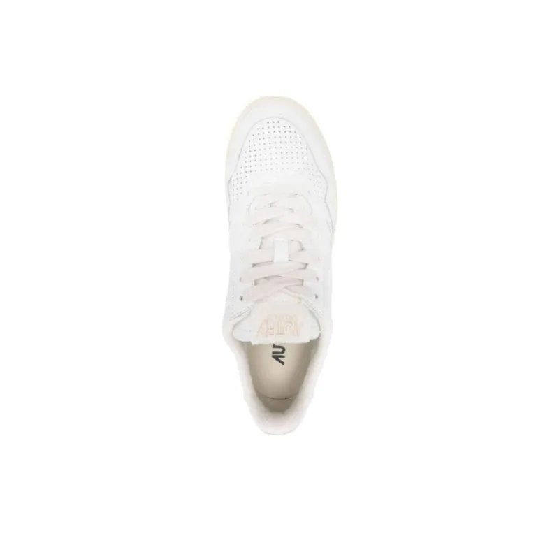 AUTRY Medalist Leather Low White Ivory Women's-3