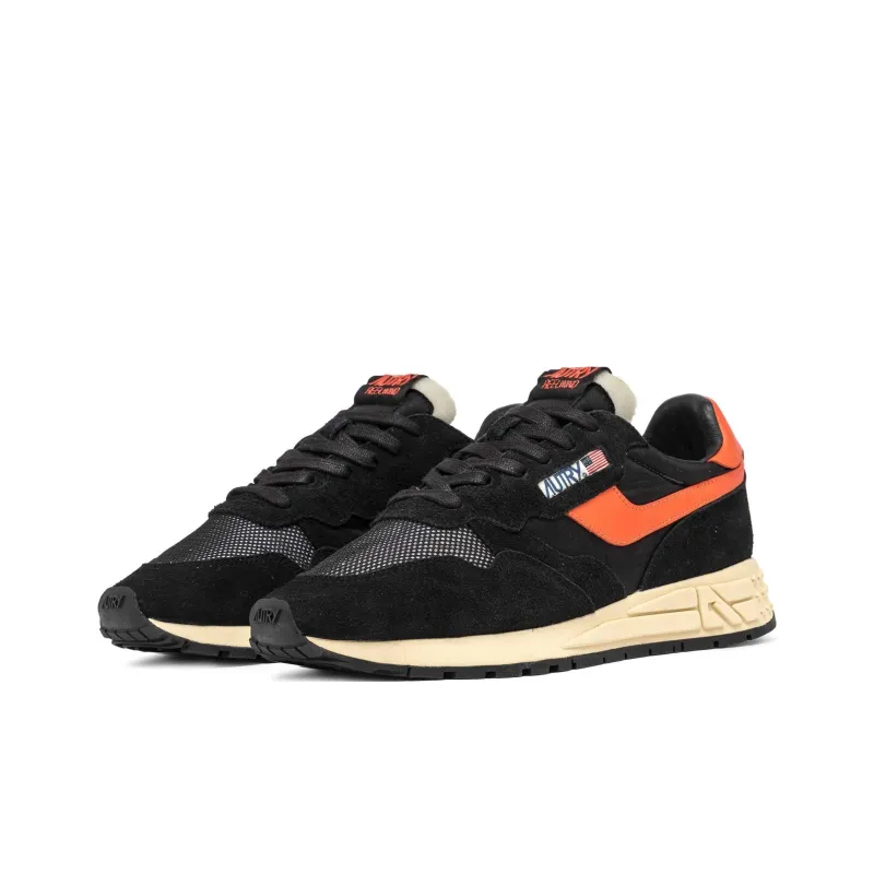 AUTRY ReelWind Slip Resistant Low Top Casual Shoes Men's Orange Black-1