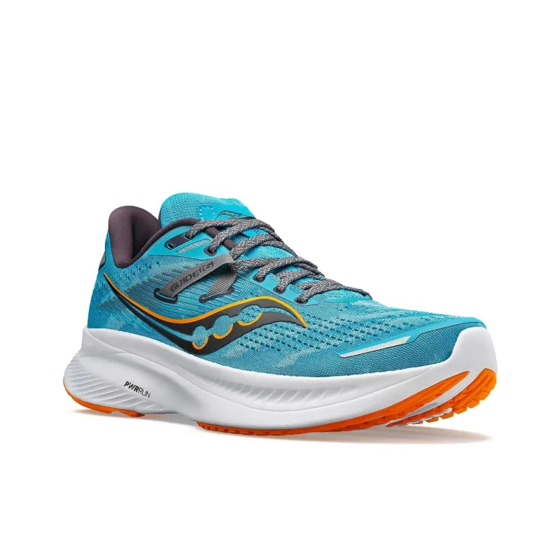 Saucony Guide 16 Cushioning, Slip Resistant, And Abrasion Resistant Low Top Training Sprint Running Shoes Men's Blue-3