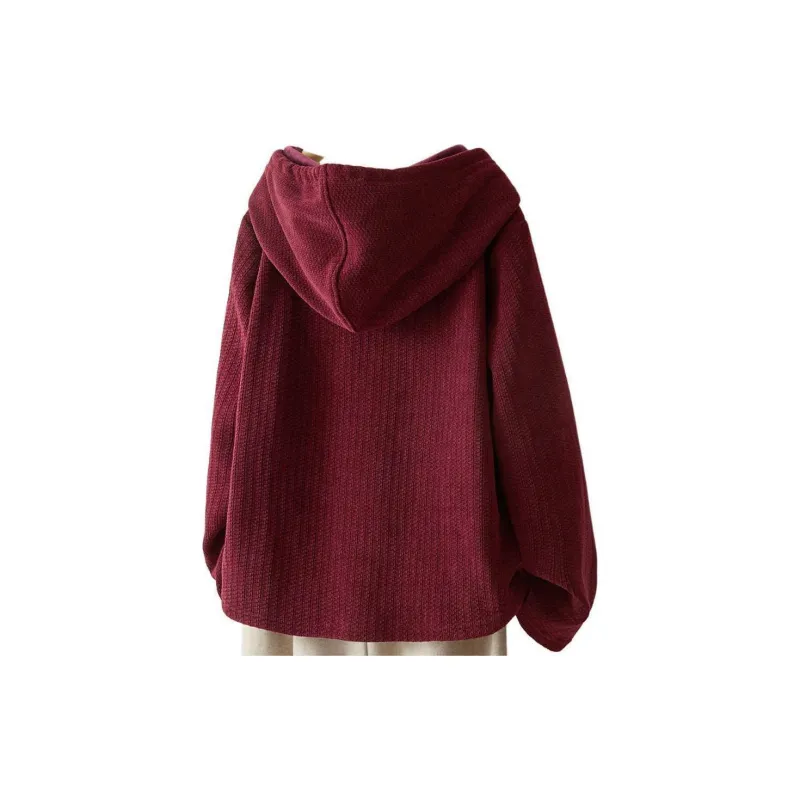 IHIMI Sweatshirt Women's Berry Red-2
