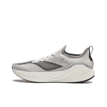 LiNing YueYing 3.0 Pro Cushioned Slip Resistant Low Top Casual Running Shoes Men's Gray White