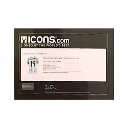Three For 2020 Argentina National Team Copa America Jersey Icons Certificate Framed Unisex-4