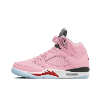 DJ Khalid x Jordan Air Jordan 5 Anti Slip Wear Resistant Mid Top Vintage Basketball Shoes Unisex Pink