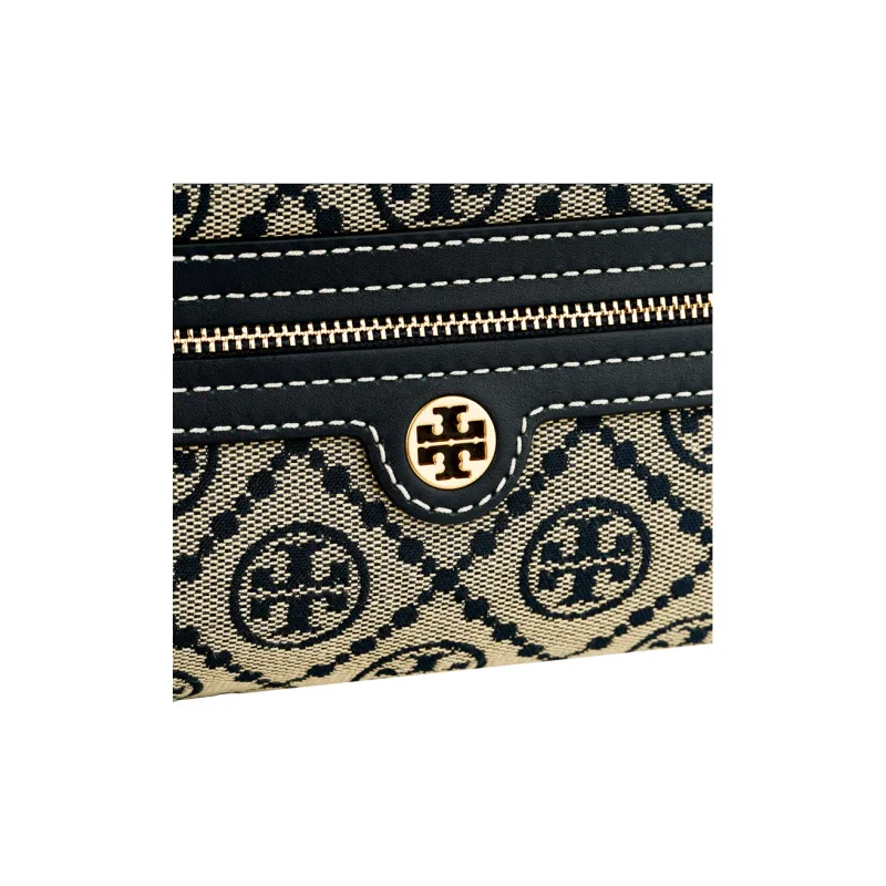 TORY BURCH Leather Makeup Bag Women's Blue-4