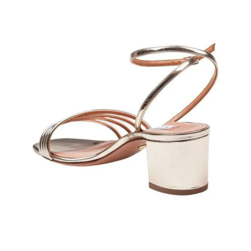 AQUAZZURA Strap Sandals 5cm Women's Gold-4