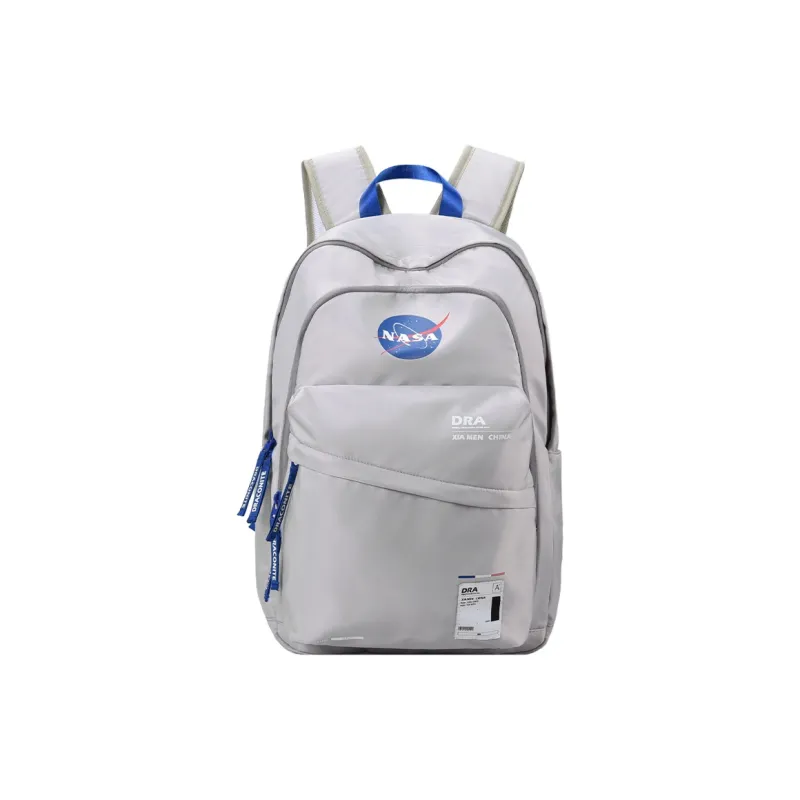 DRACONITE NASA Collaboration Polyester Students Backpack Unisex Gray-4