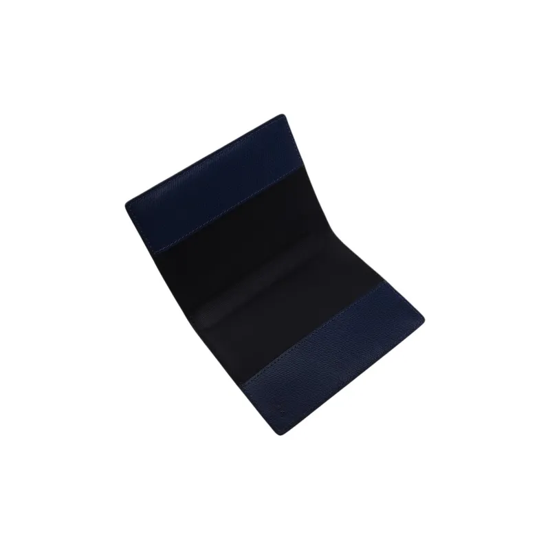 TUMI Calfskin Passport Holder Men's Blue-3