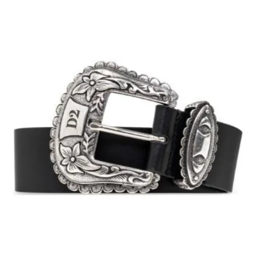 DSQUARED 2 D2 Logo Buckle Belt