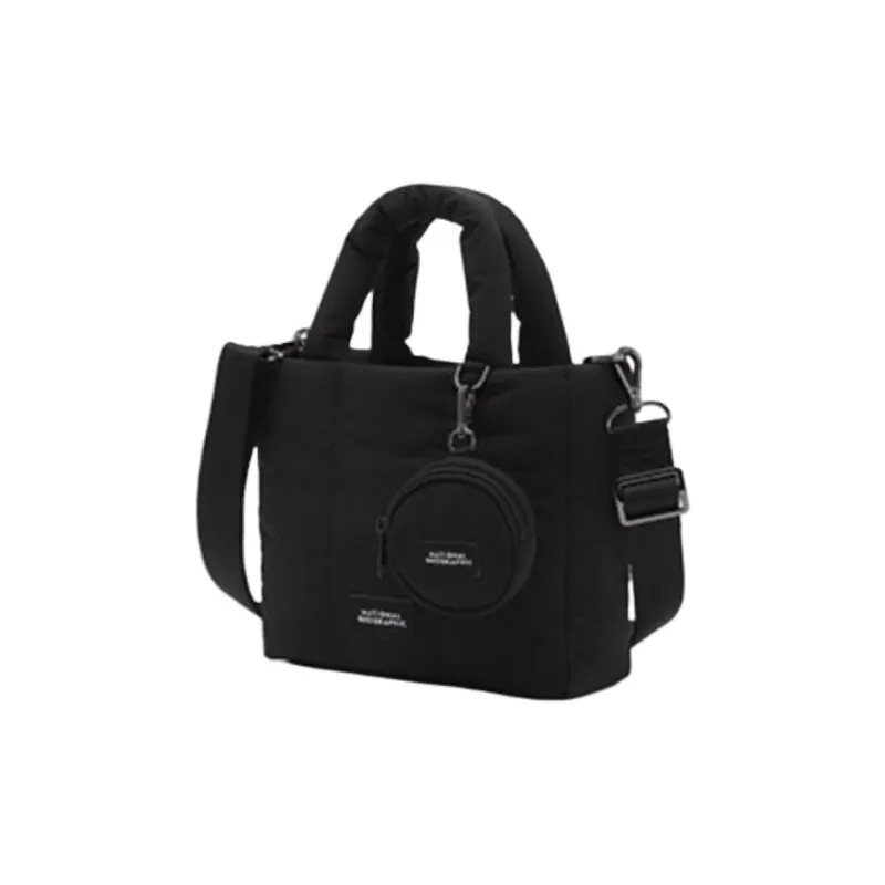 NATIONAL GEOGRAPHIC Nylon Tote Bag, Shopping Bag, Shoulder Bag, Handbag Regular Unisex Black-1