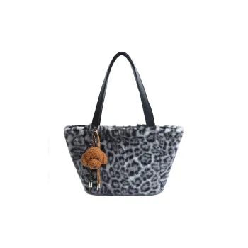 Yalu Plush Tote Bag, Shopping Bag, Shoulder Bag Regular Women's Multicolor