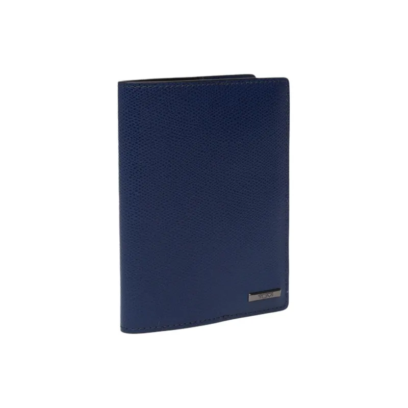 TUMI Calfskin Passport Holder Men's Blue-5