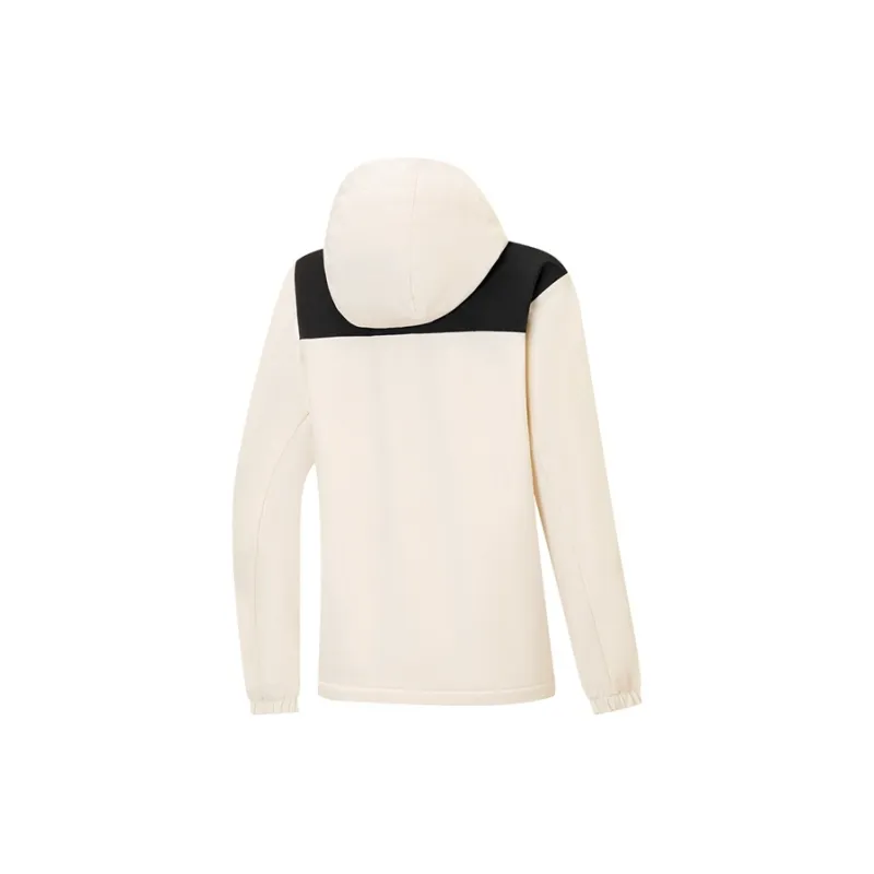 XTEP Variety Training Collection Trench Coat Women's Mountain Moon White/Jet Black-1