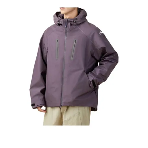 361° Windproof Wear-Resistant Breathable Water-Resistant Windbreaker Jacket Men's Dark Gray Purple