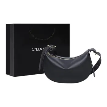C°BANNER Cow Leather With Synthetic Leather Crossbody Bag, Shoulder Bag Regular Women's Black/White