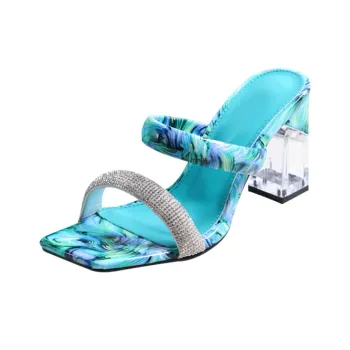TADSW Rubber Sole Abrasion Resistant Slip Resistant Slide Slippers Women's
