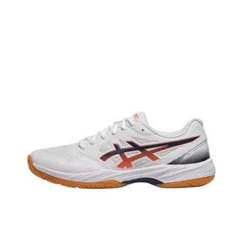 Asics Gel Court Hunter 3 Anti Slip And Wear Resistant Breathable Low Top Badminton Shoes Men's White
