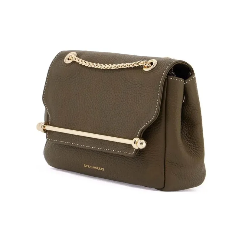 Strathberry Calfskin Crossbody Bag Shoulder Bag Mini Women's Khaki-1