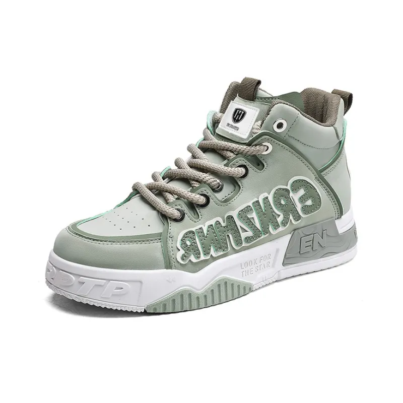 HACKBUTEER High Top Skateboard Shoes Men's Box-22