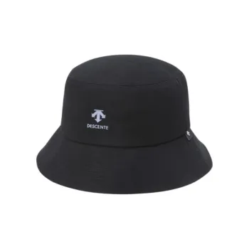 DESCENTE Cotton Bucket Hats Unisex Black