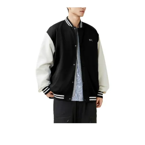 361° Life Collection Baseball Jacket Men's Super Black/Raw White