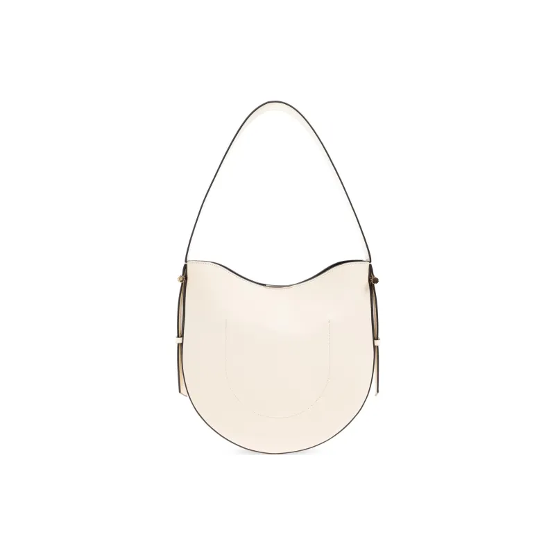 Victoria Beckham Calfskin Shoulder Bag Medium Size Women's Cream-2