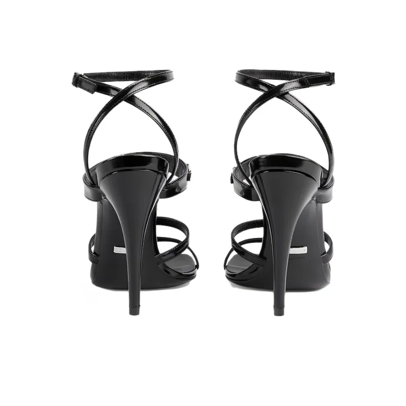 GUCCI Horsebit 105mm Strappy Leather Sandals-3